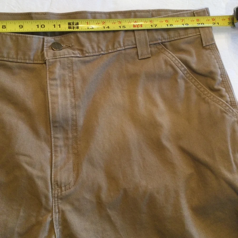 Carhartt Relaxed Fit Twill Utility Work Pant Dark Khaki Size W42 L34